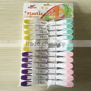 Set of 24pcs Soft Grip Plastic Clothes Pegs thumbnail-6