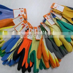 DDSAFETY Cotton Knitted Gloves With Latex Safety Gloves thumbnail-5