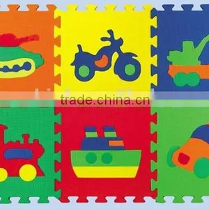 Non-toxic, Durable Baby EVA Foam Puzzle Mat - Animals, Numbers, Fruits, Vehicles, Geo Shapes thumbnail-1