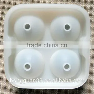 2pcs in One Silicone Ice Ball Set:4-sphere Ice Ball and 4-square Ice Tray in One Set thumbnail-1