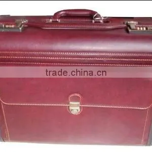 Leather Pilot Trolley Case thumbnail-1