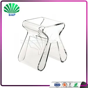 Colorful Acrylic Piano Stool Indoor Lucite Ottomans Living Room Light Eco-Friendly Kids Stool thumbnail-3