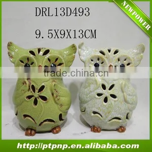 2014 New Design Ceramic Owl Plant Pots thumbnail-1