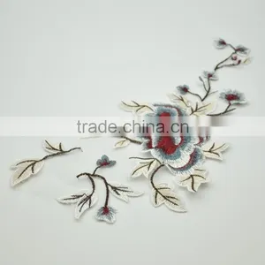 2017 New Arrival Beautiful Embroidery Flower Patch Design From Keering WEF-769 thumbnail-1