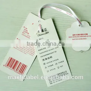 2017 China Factory Price Custom Printing Jeans Paper Hang Tag thumbnail-2