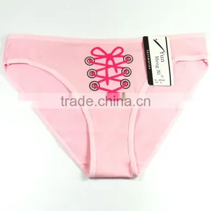 Yun Meng Ni Underwear Cute Bow Printing Briefs Sexy Ladies Panties thumbnail-1