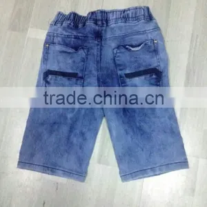 Stock Lots Clothing Kid's Casual New Desgin Cheap Denim Shorts thumbnail-2