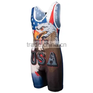 Dry Fit Breathable Wrestling Singlets Could Plus Size thumbnail-1