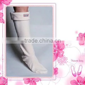 White Pure Colour Adult &kids New Polar Fleece Rain Boot Leg Warmer Factory thumbnail-1
