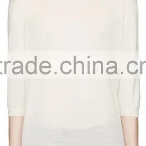 Fashionable New Design Half Sleeve Mens Long Cashmere Solid Color Sweaters thumbnail-1