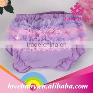 Wholesale New Desgin Cotton Cute Baby Ruffle Bloomer Baby Diaper Cover thumbnail-3