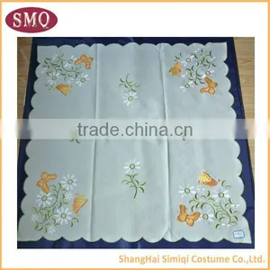 Beautiful Design Embroidery Fabric Cotton Tablecloth Material thumbnail-1
