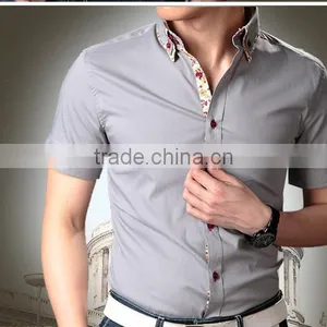 Cultivate One's Morality Type Youth Business Half Sleeve Shirts thumbnail-2