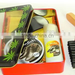 Manufacturer Supply Promotional Gift Shoe Polish Set Tin Box Package thumbnail-1