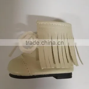 18 Inches Doll Shoes for White Leather Doll Boots thumbnail-4