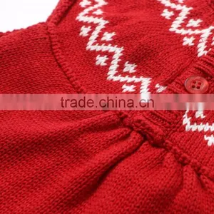 B22240A Baby Wool Knitted Dress Stylish Baby Girls Autumn Knitting Dress thumbnail-6