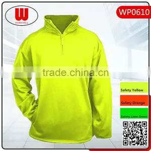 Hi Visible Lime Green Micro Fleece Motorcycle Pullover thumbnail-1