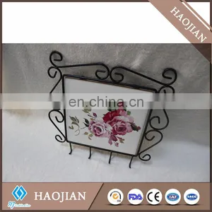 4 Hook Wrought Iron Racks for Keys thumbnail-3