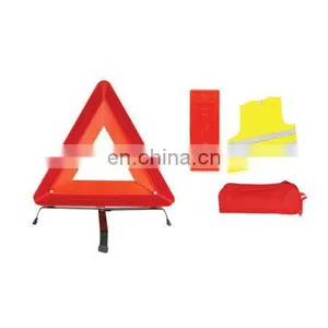 High Visibility Collapsible Reflective Warning Triangle in Road Way Safety thumbnail-1
