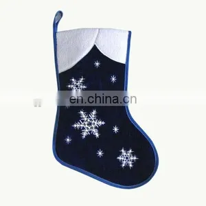 Jacquard Christmas Stocking With Fiber Optic Handmade Stocking thumbnail-1