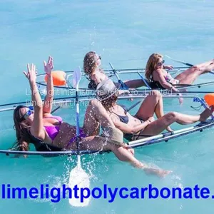 Clear Polycarbonate Kayak With Outrigger Balance System, Transparent Kayak, Clear Kayak, Transparent Canoe, Clear Canoe thumbnail-4