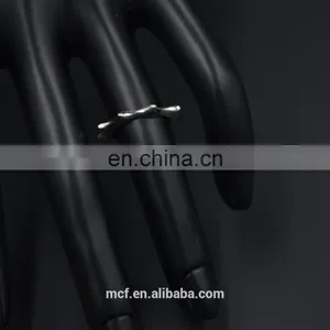 MCR-0048 Fashion Latest Silver Novel Simple Punk Finger Ring thumbnail-1