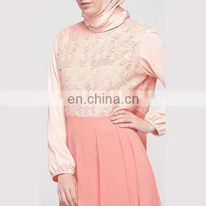 High Quality Chiffon Muslim Dress 2016 Latest Design Women Jubah Abaya Dubai thumbnail-5