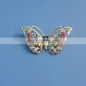Popular Colorful Crystal Butterfly Shaped Brooch thumbnail-1