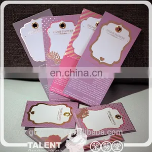 Custom Private Printed Brand Gift Jewelry Necklace Ear Rings Accessories Plastic Paper Card thumbnail-1