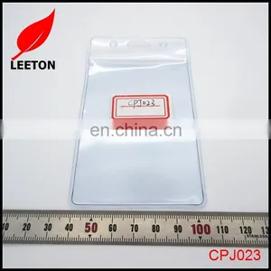 Cheap Transparent PVC ID Card Badge Holder thumbnail-4