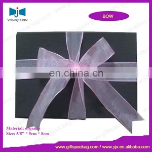 Colorful Pre-Made Double Wings Organza Ribbon Bows thumbnail-1