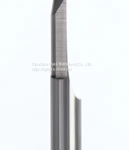 6mm Flat Bottom Engraving Bits 45-50mm Lengthened CNC Router Tools V Carbide Carving Cutters thumbnail-5
