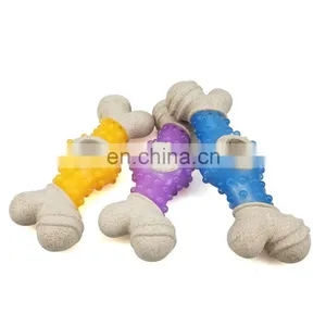 2020 New Arrival Environmental Sustainable Material Chewing Dental Care Dog Toy Bone thumbnail-1