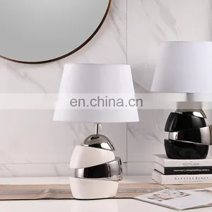 China Cheap Wholesale Hotel Home Decorative Bedside Ceramic Nightstand Lamps for Living Room thumbnail-1