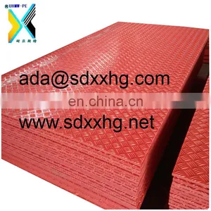 High Density Polyethylene HDPE Durabase Anyaman Untuk HDPE Jalan Tikar Flooring Mat Turf Protection Truck Support Plate thumbnail-3