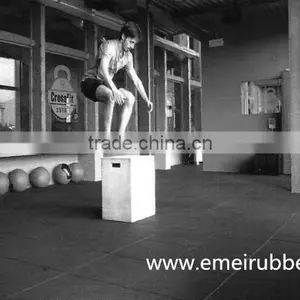 Resilient Recycled Rubber Tiles Used for Gym thumbnail-3