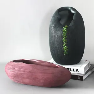 Outdoors Combined Type Imitation Stones Drawing Ceramic Plant Pot,Flower Pot Decoarion thumbnail-4