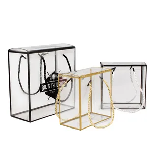Manufacturer Custom Color Printing Plastic Box Plastic PET Portable Packaging Box Custom PVC Packaging Candy Gift Box thumbnail-1