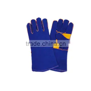 14"/16" Long Length High Quality Anti-cutting Leather Welding Gloves Manufacture LG034 thumbnail-2