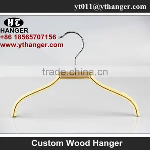 IMY-183 Natural Wooden Children Garment Hangers thumbnail-2