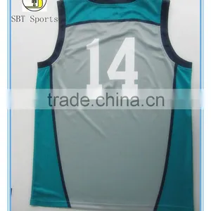 Sublimation 100% Polyester Basketball Singlets thumbnail-2
