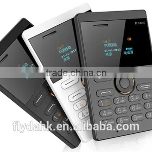 New Style Small Size IFcane E1 Mini Card Mobile Phone Ultra Thin Mini Credit Card Phone FM Radio Mini Phones With Multi-laguage thumbnail-4