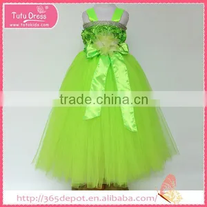 Fluffy Kelly Backless Rosette Prom Dress Tulle Skirt Children Frocks Designs thumbnail-1