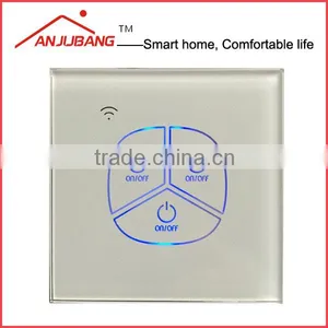 Zigbee Smart Home System, Glass White Wall Electric Smart Touch Switch thumbnail-1