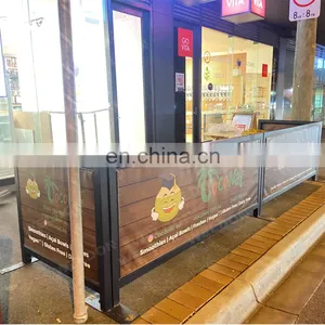 Metal Barrier Road Outdoor Cafe Barricade Traffic Barrier Crowd Control Barricade thumbnail-5