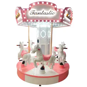 Children's Train Playground Horse Vintage Equipment Carousel Ride For Kids thumbnail-4