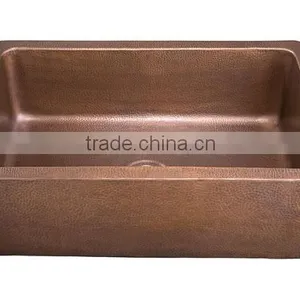 Hammered Copper Kitchen Sink,Copper Series thumbnail-1