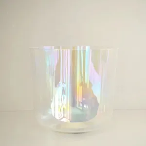 Crystal Clear Cosmic Singing Bowl Frosted Crystal Singing Bowl From China Crystal Singing Grail Bowl thumbnail-3