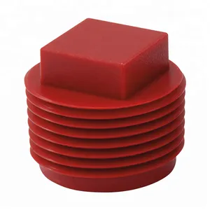 NPT Threads Square Head Sealing Gas Oil Threaded Plastic Waterproof Sealing Npt Pipe Male Plug thumbnail-1
