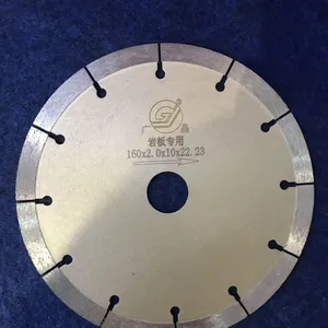 GUANGJING 160mm FLX-A Yellow Diamond Saw Blade for Hard Tile thumbnail-1